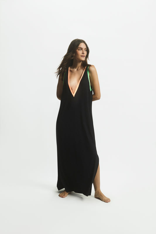 VESTIDO DECOTE COM VIÉS KRONNE