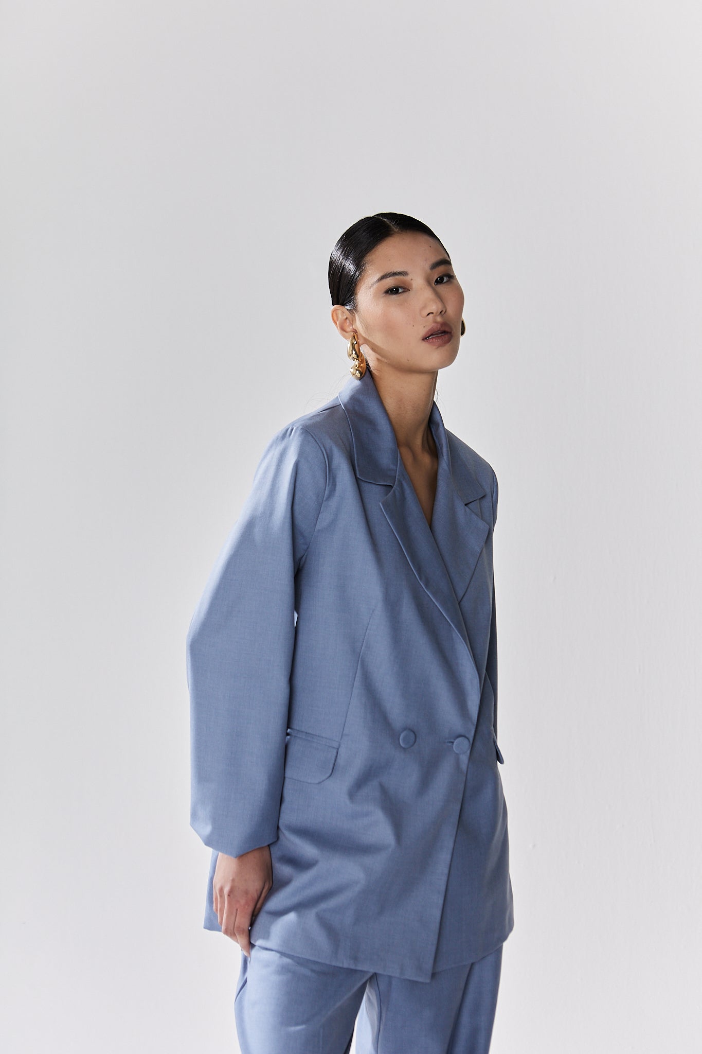 BLAZER OVERSIZED AZUL KRONNE