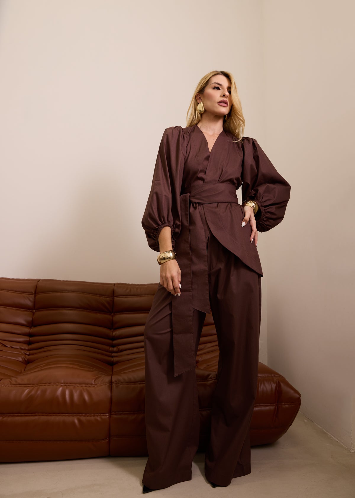 CONJUNTO KIMONO COM CALÇA KRONNE