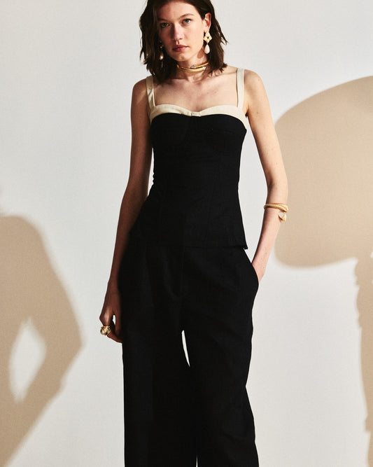 BLUSA CORSELET LINHO KRONNE