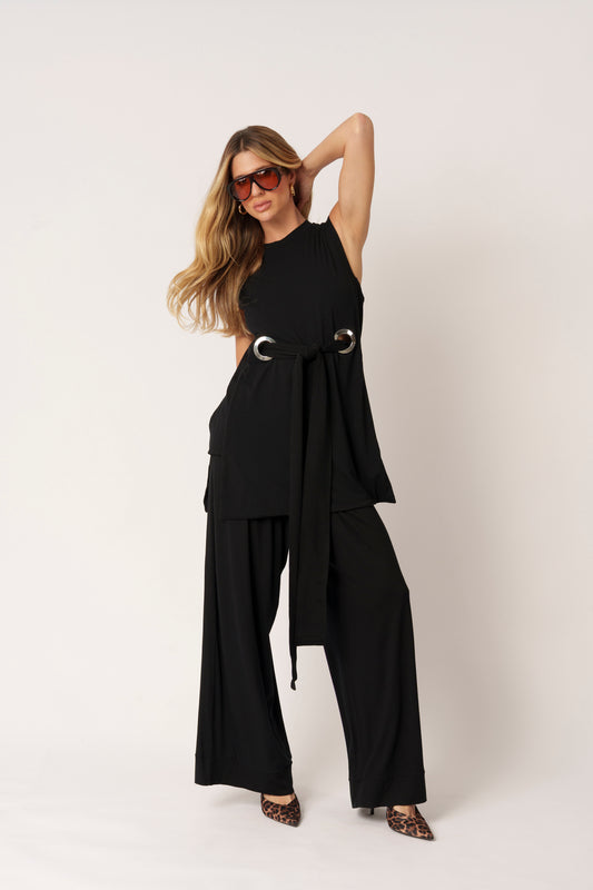 CONJUNTO BLUSA AMPLA + CALÇA ILHÓS KRONNE