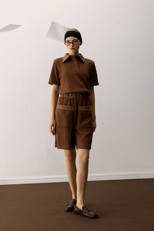 BERMUDA COM BOLSOS TRICÔ KRONNE