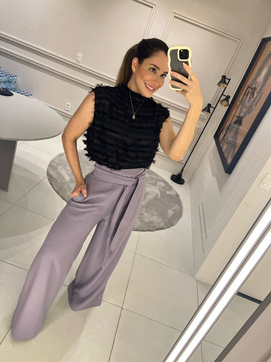 CALÇA AMPLA C/ FAIXA KRONNE