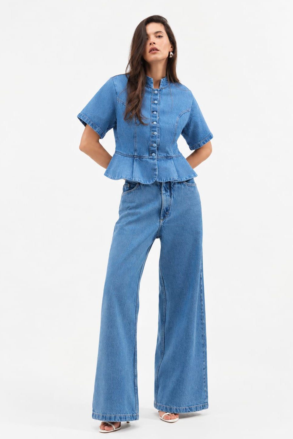 BLUSA PEPLUM JEANS