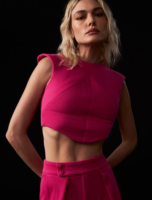 Blouse with Rounded Hem