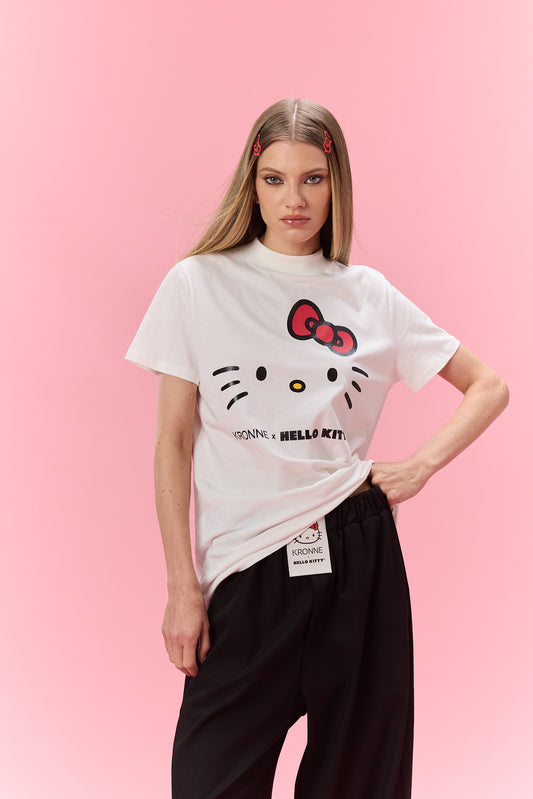 T-shirt gola alta Kitty