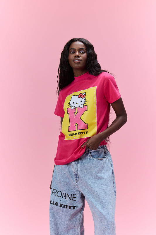 T-shirt gola alta Hello Kitty