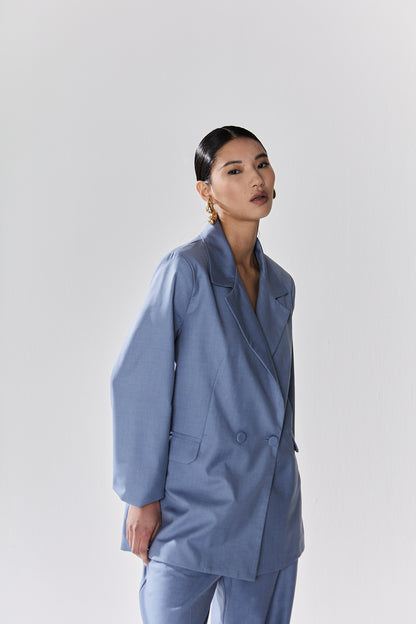 BLAZER OVERSIZED AZUL KRONNE