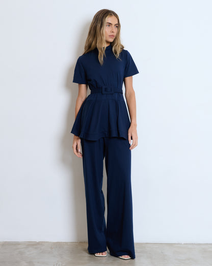 CONJUNTO BLUSA PEPLUM COM CALÇA KRONNE