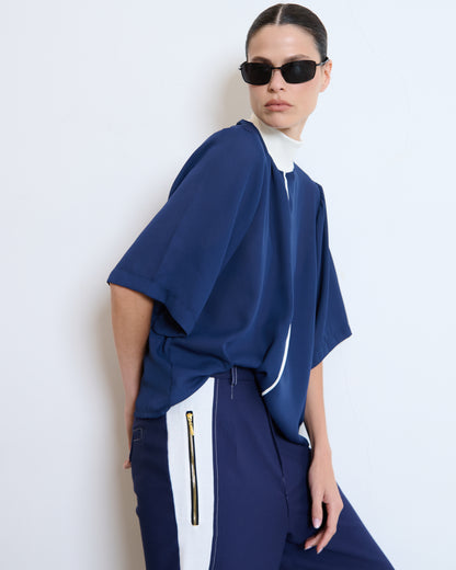 CALÇA ALFAIATARIA COM RECORTE LATERAL