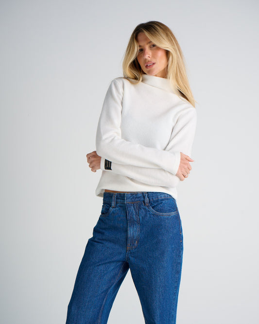 BLUSA MANGA LONGA COM GOLA ALTA KRONNE