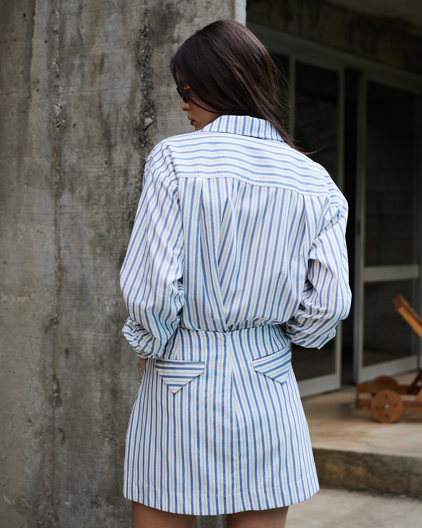 CAMISA MANGA LONGA COM BARRA BOLEADA