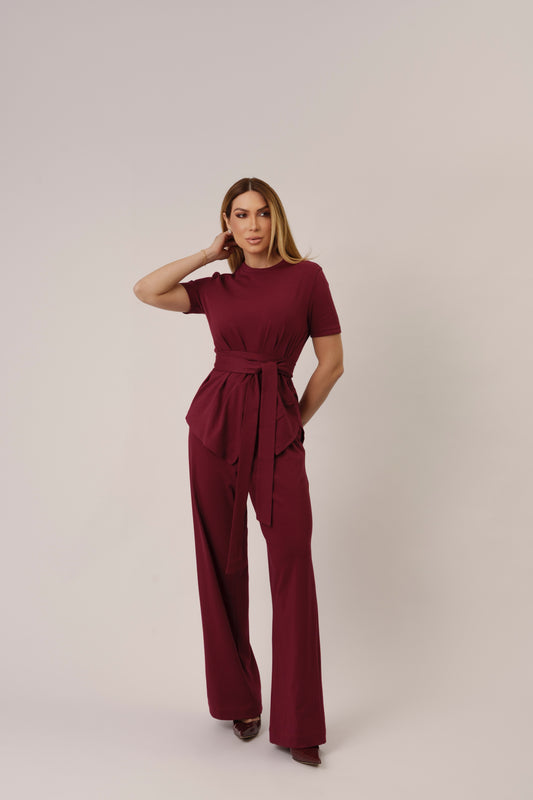 CONJUNTO BLUSA AMARRAÇÃO + CALÇA KRONNE