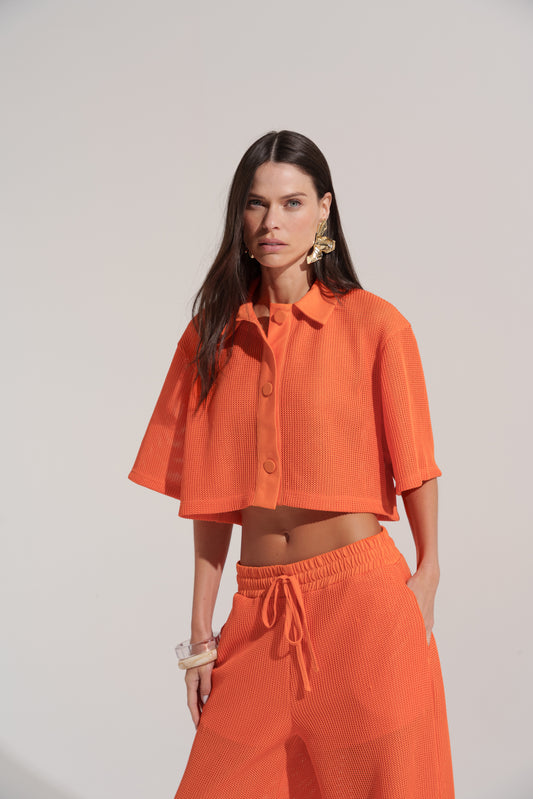 CONJUNTO CAMISA + CALÇA TRICOT KRONNE