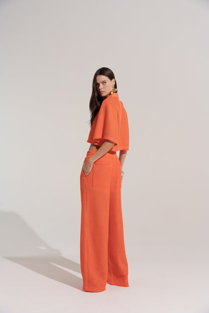 CONJUNTO CAMISA + CALÇA TRICOT KRONNE