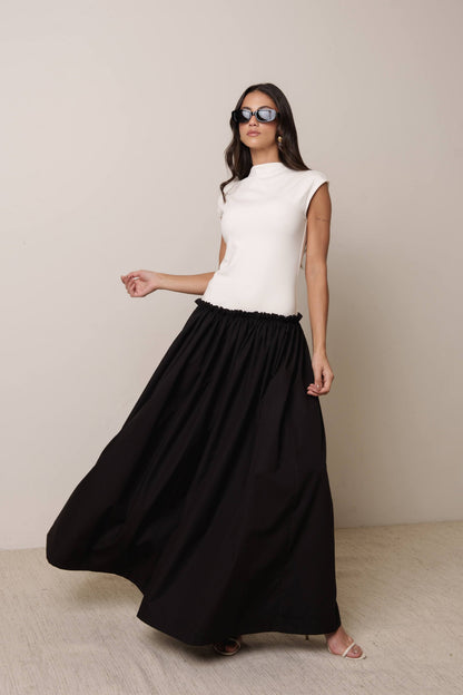 VESTIDO CINTURA DESLOCADA KRONNE