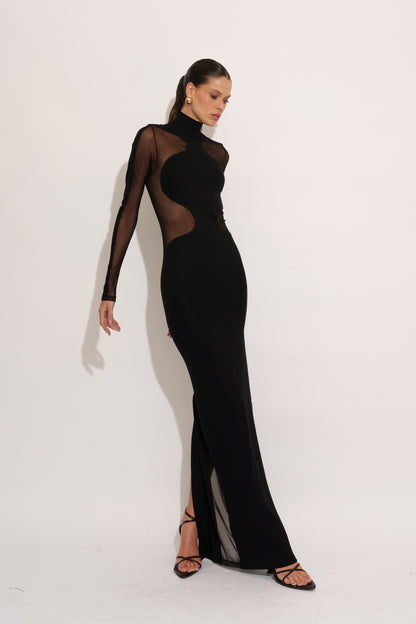 VESTIDO TRANSLÚCIDO CURVAS KRONNE