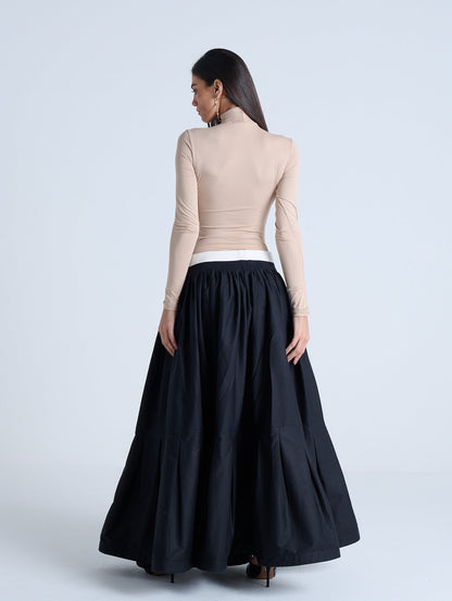SAIA MIDI BABADO COM PREGAS E COS RETILINEA