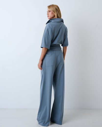 CONJUNTO BLUSA GOLA POLO E CALÇA KRONNE