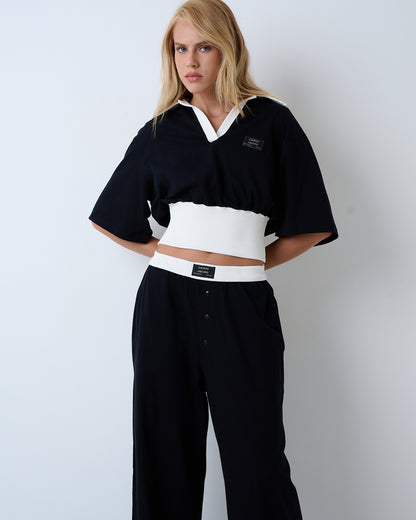 CONJUNTO BLUSA GOLA POLO E CALÇA KRONNE