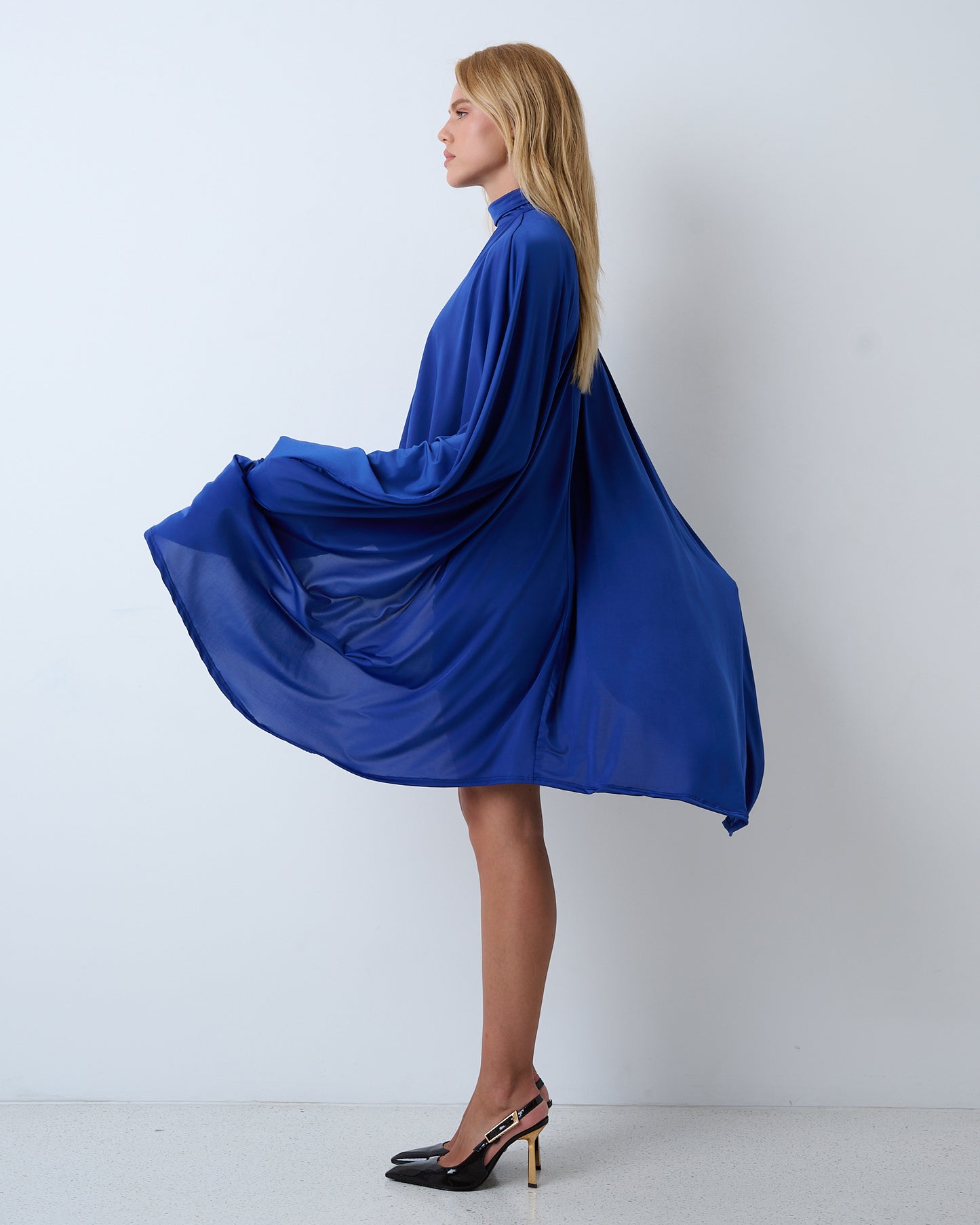 VESTIDO CURTO DRAPEADO KRONNE