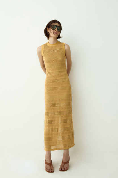 VESTIDO TUBINHO LONGO TRICÔ KRONNE