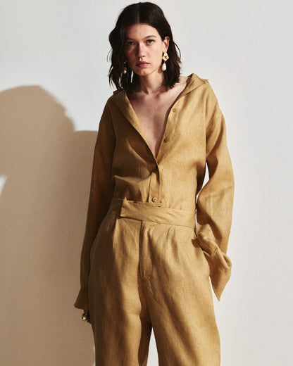 CALÇA ALFAIATARIA RETA LINHO KRONNE