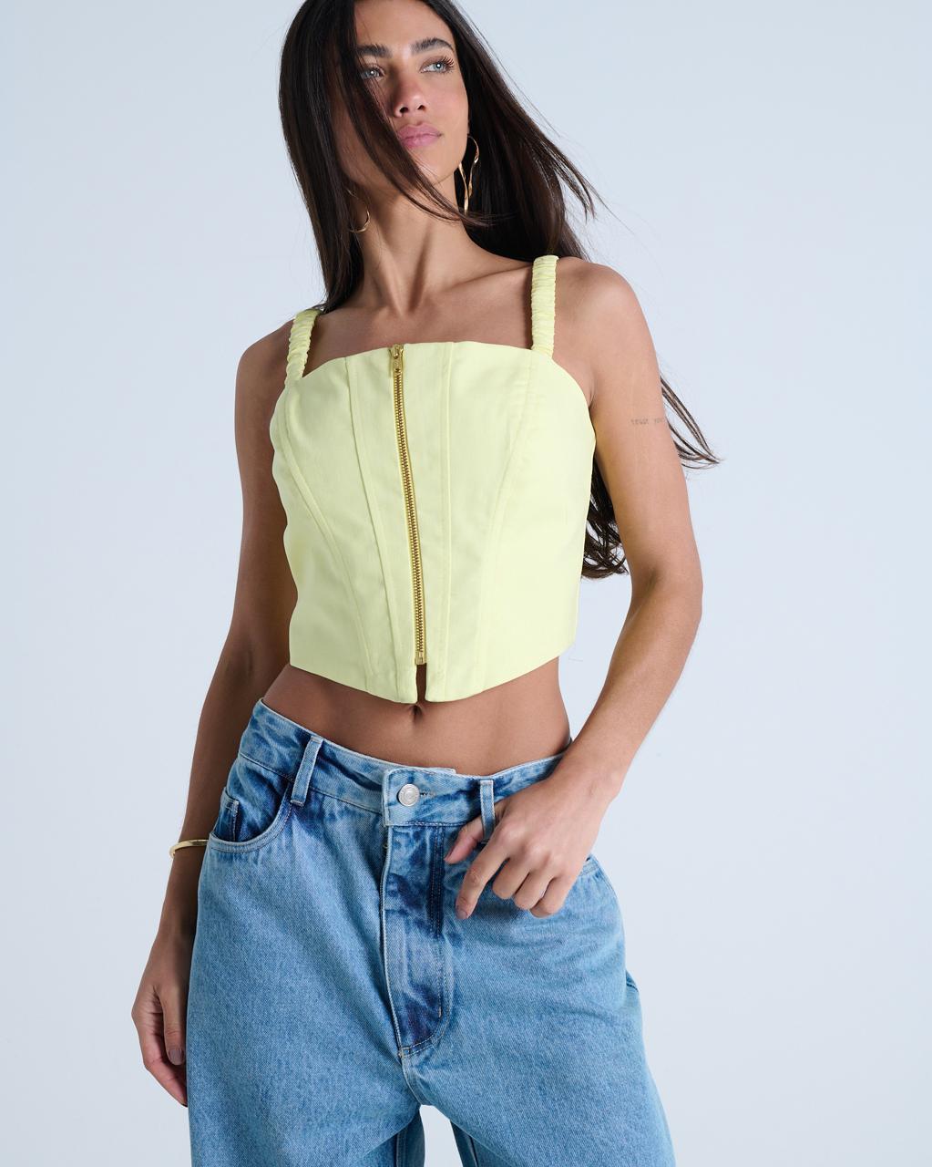 CROPPED CORSET COM ALÇA ELASTICO