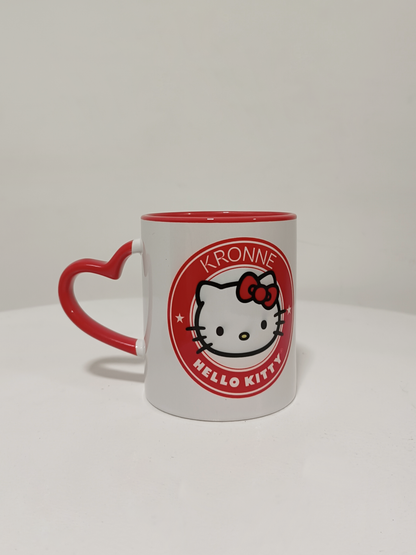 Caneca Kronne + Hello Kitty coração